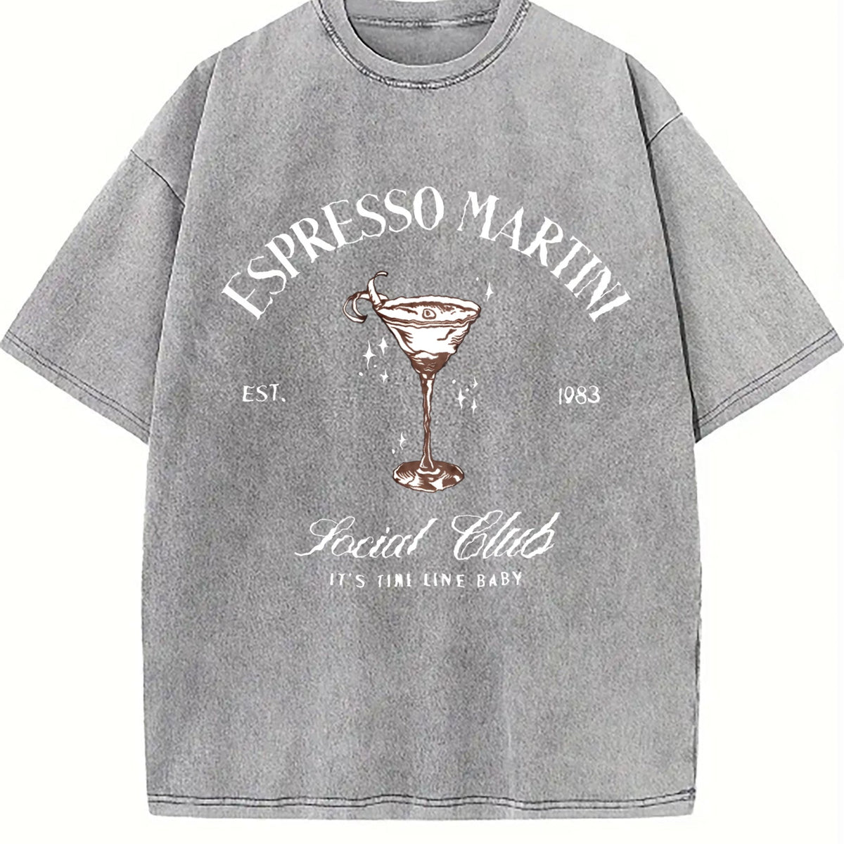 Espresso Martini Cocktail Vintage Washed T-Shirt product image 4