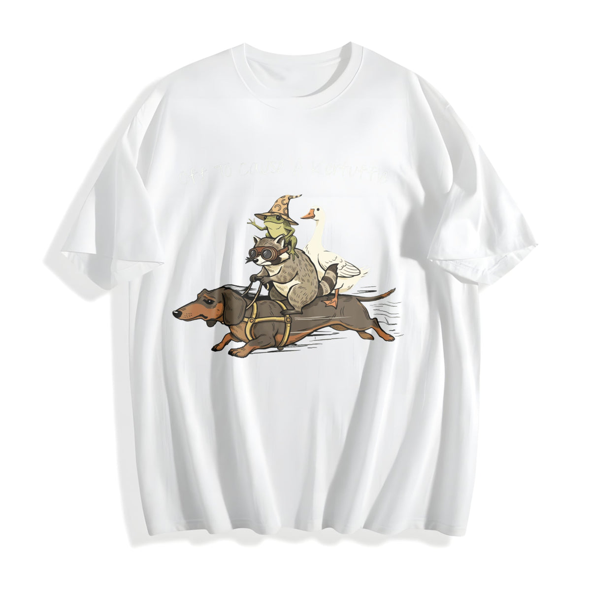 Off To Cause A Kerfuffle Cotton T-Shirt product image 2