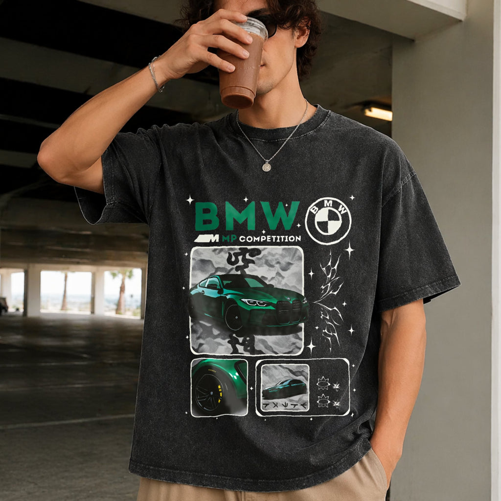 M4 Competition B M W Vintage Washed T-Shirt product image 2