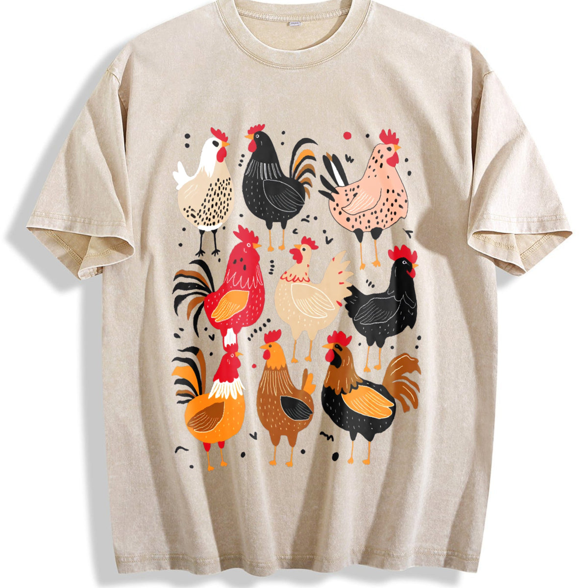 Chicken Vintage Washed T-Shirt product image 1
