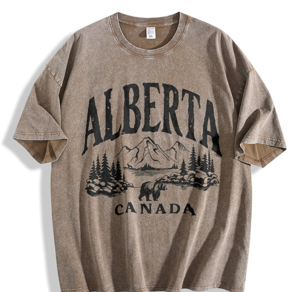 Canadian Canada Grizzly Bear Snow Mountain Summer Vintage product image 3
