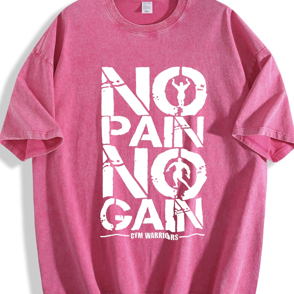 No Pain No Gain Gym Vintage Washed T-Shirt product image 5