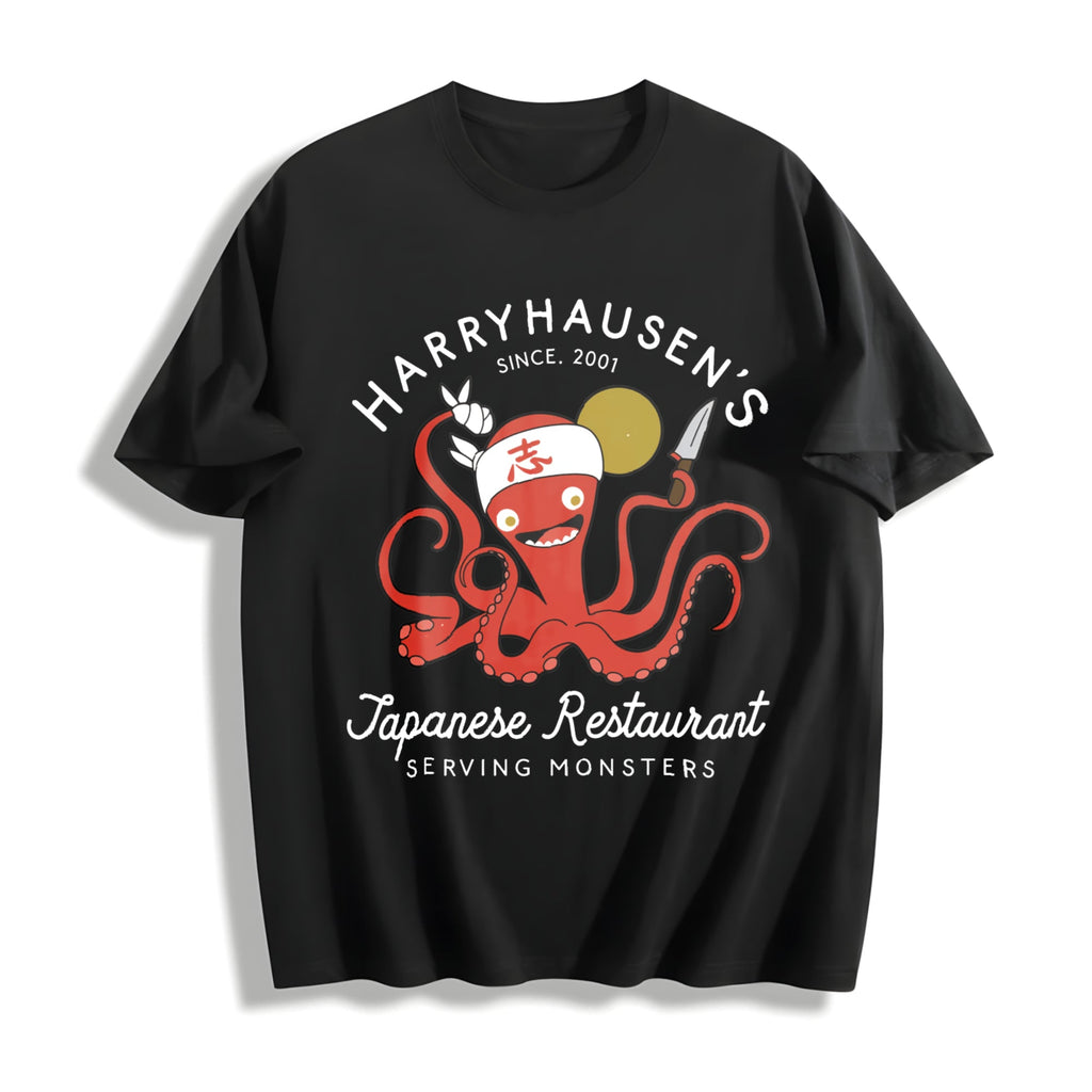 Summer With Octopus Cotton T-Shirt product image 1