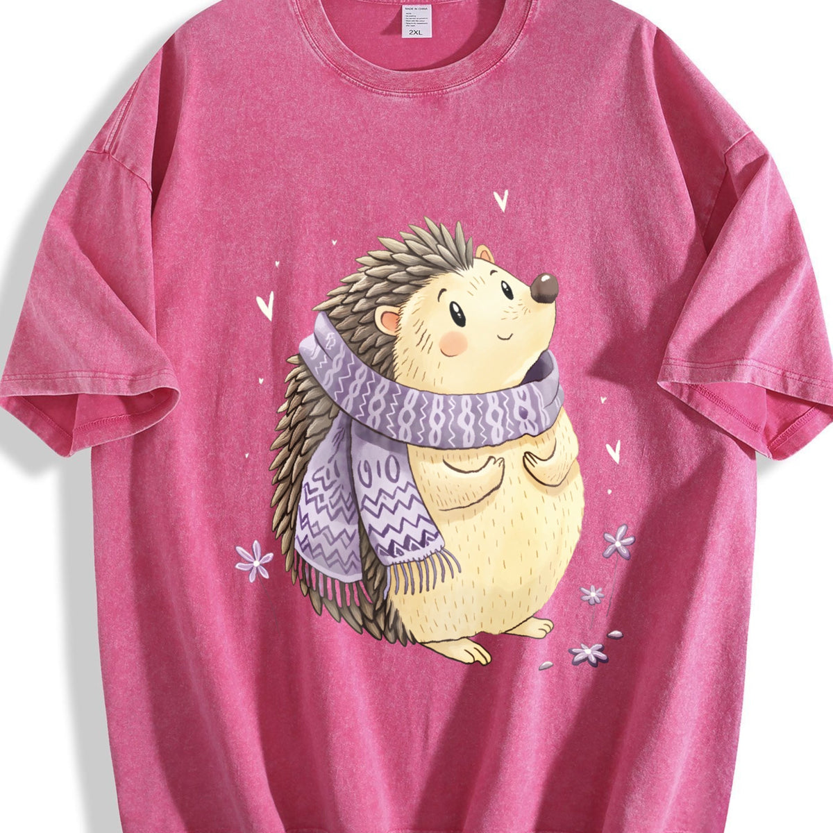 Scarf & Hedgehog Vintage Washed T-Shirt product image 7
