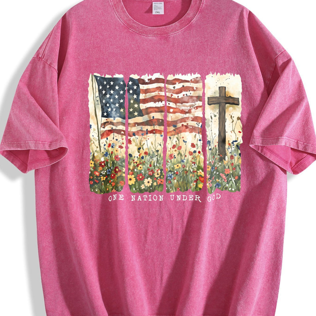 Pastoral Flower Vintage Washed T-Shirt product image 5