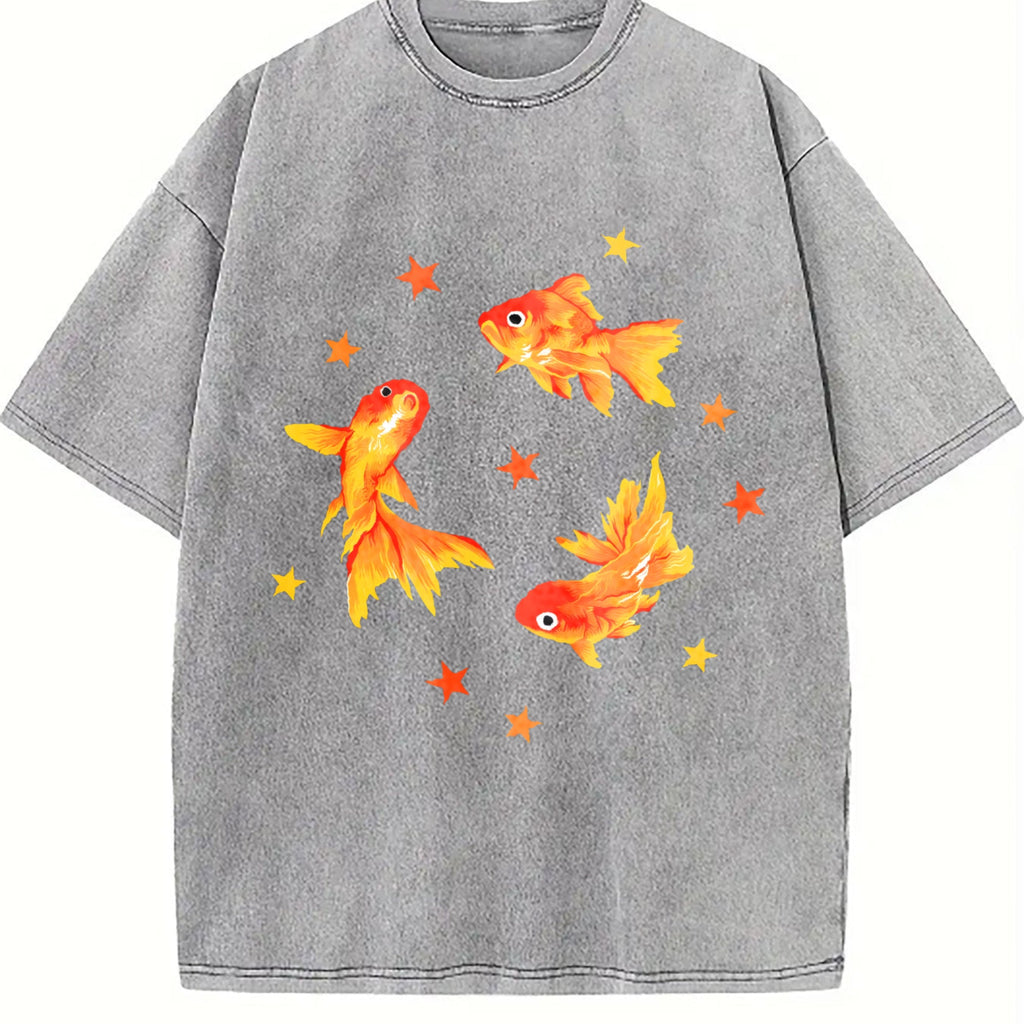 Goldfish One-piece Vintage Washed T-Shirt product image 4
