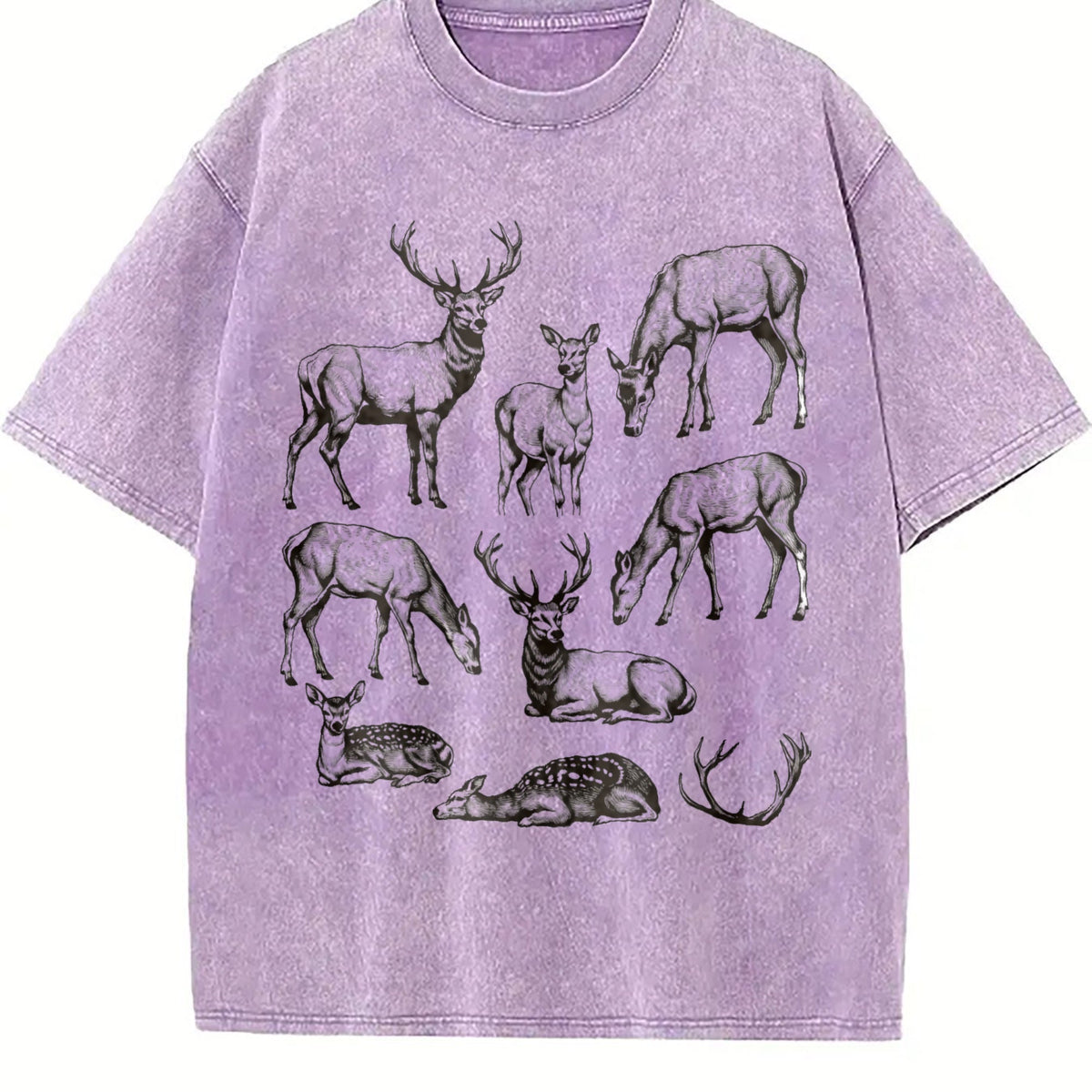 Deer 90s Tattoo Vintage Washed T-Shirt product image 6