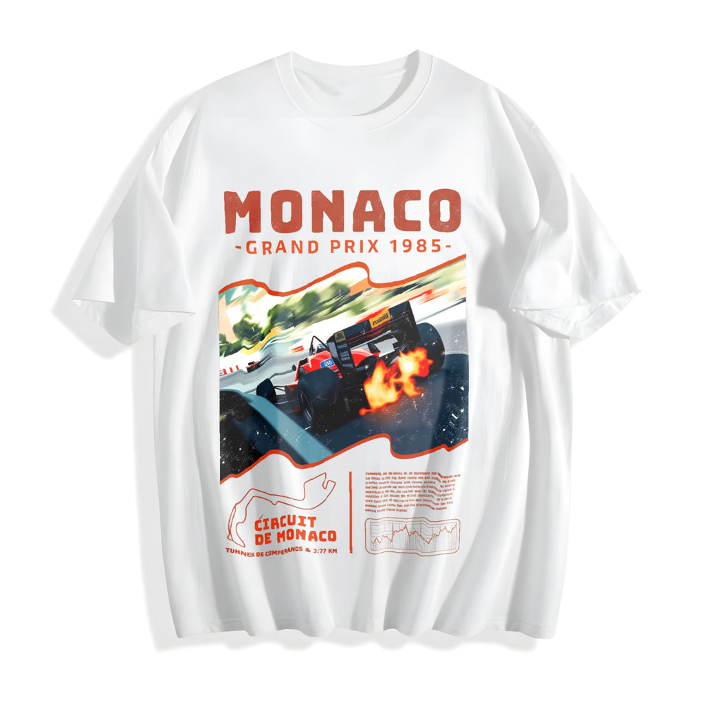 Monaco 1984 Classic 90s Funny Good Cotton T-Shirt product image 2