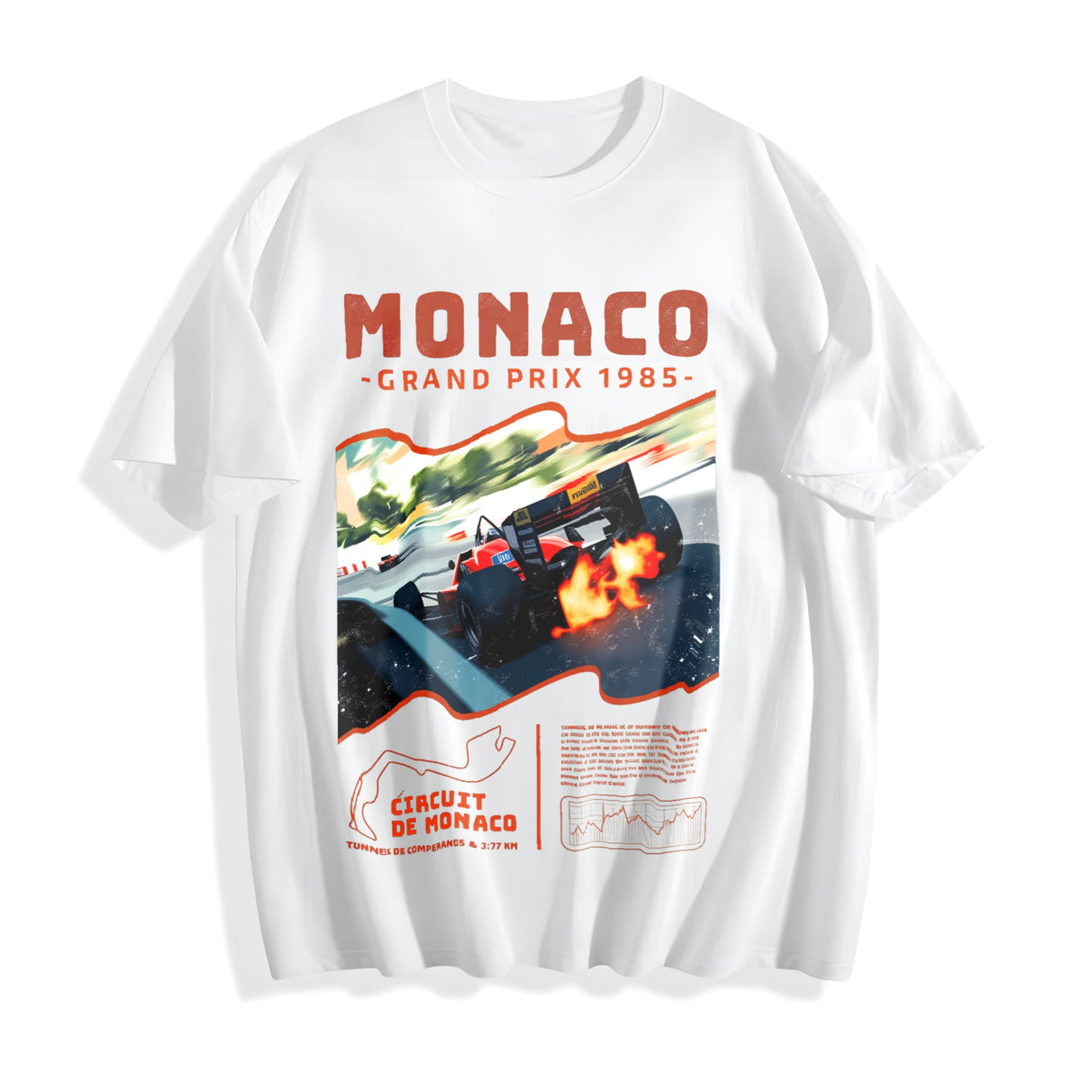 Monaco 1984 Classic 90s Funny Good Cotton T-Shirt product image 2