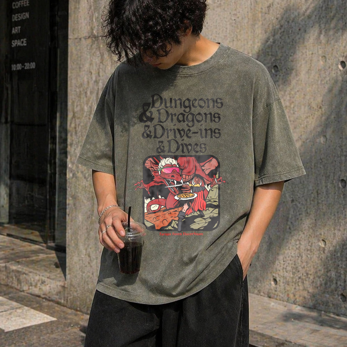 Dungeons And Dragons Drive Ins Dives Funny Vintage Washed product image 4