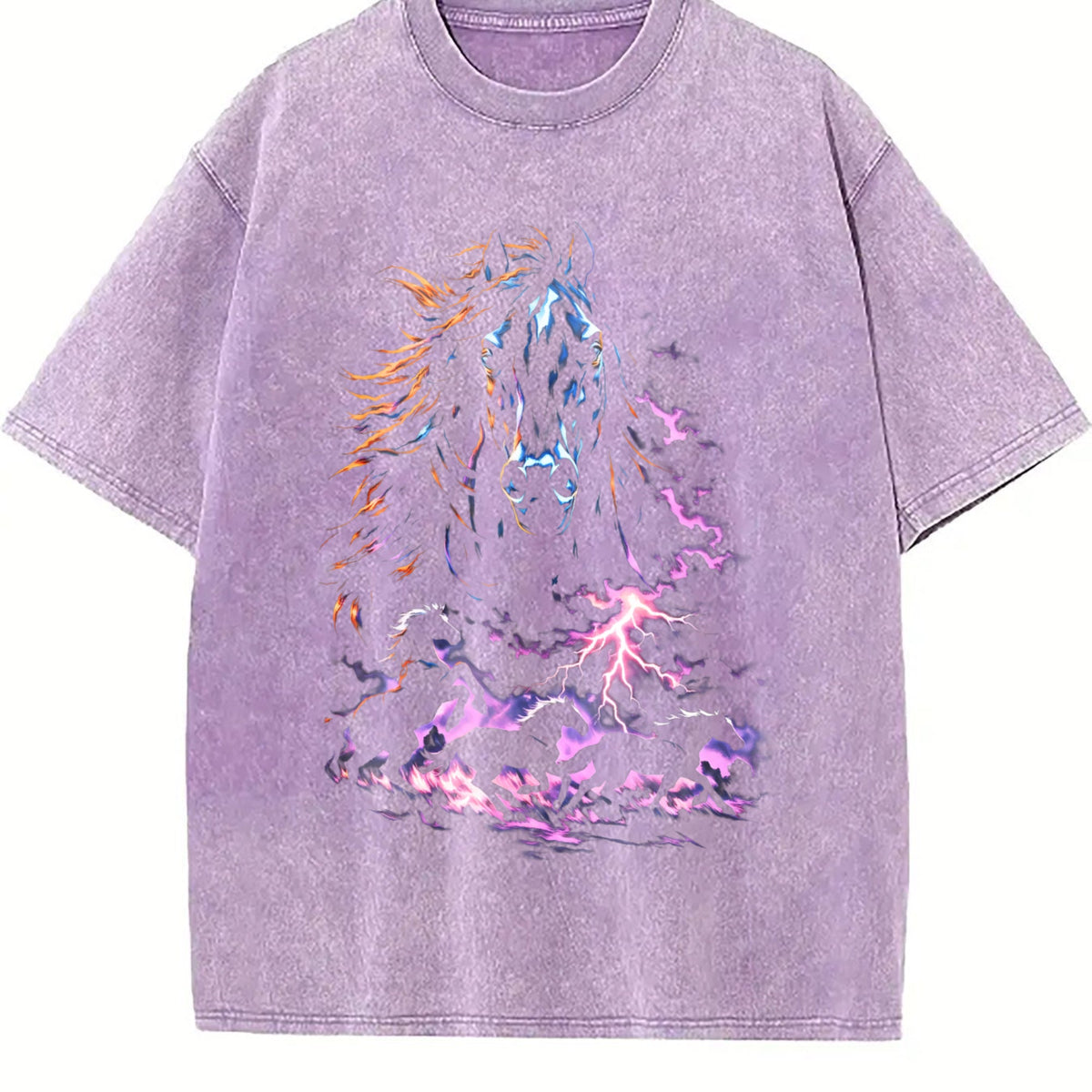 Lightning Horse 90s Vintage Washed T-Shirt product image 6