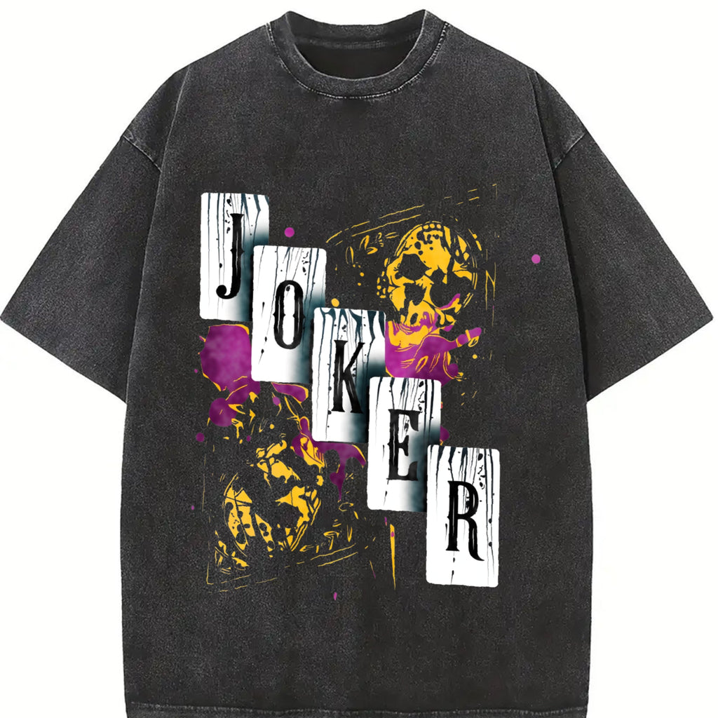 Joker Graffiti Collage Vintage Washed T-Shirt product image 2