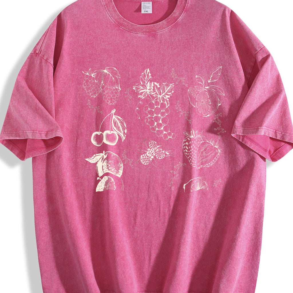 Fruits And Berries 90s Vintage Washed T-Shirt product image 7