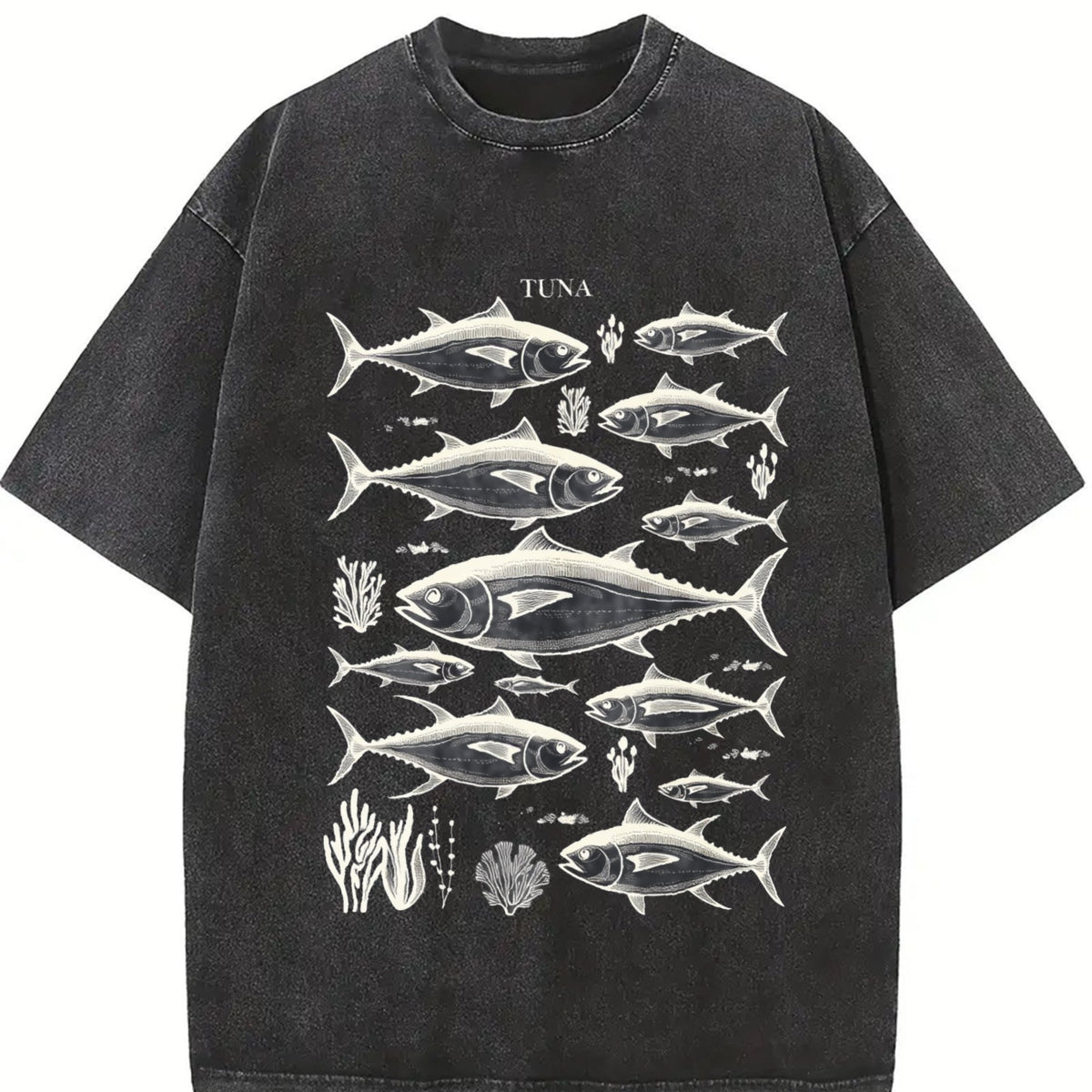 Tuna Fish 90s Vintage Washed T-Shirt product image 2