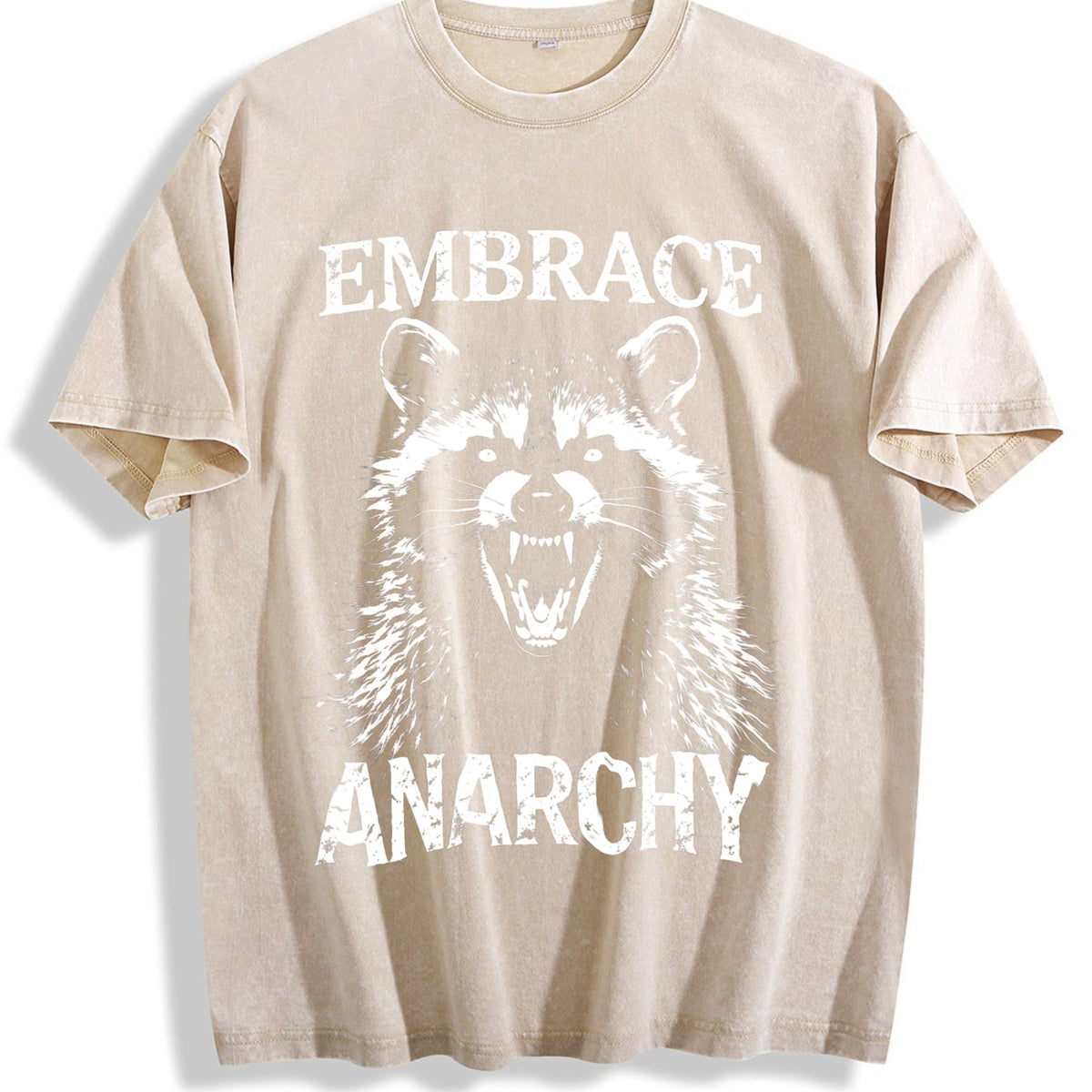 Embrace Anarchy Raccoon Vintage Washed T-Shirt product image 1
