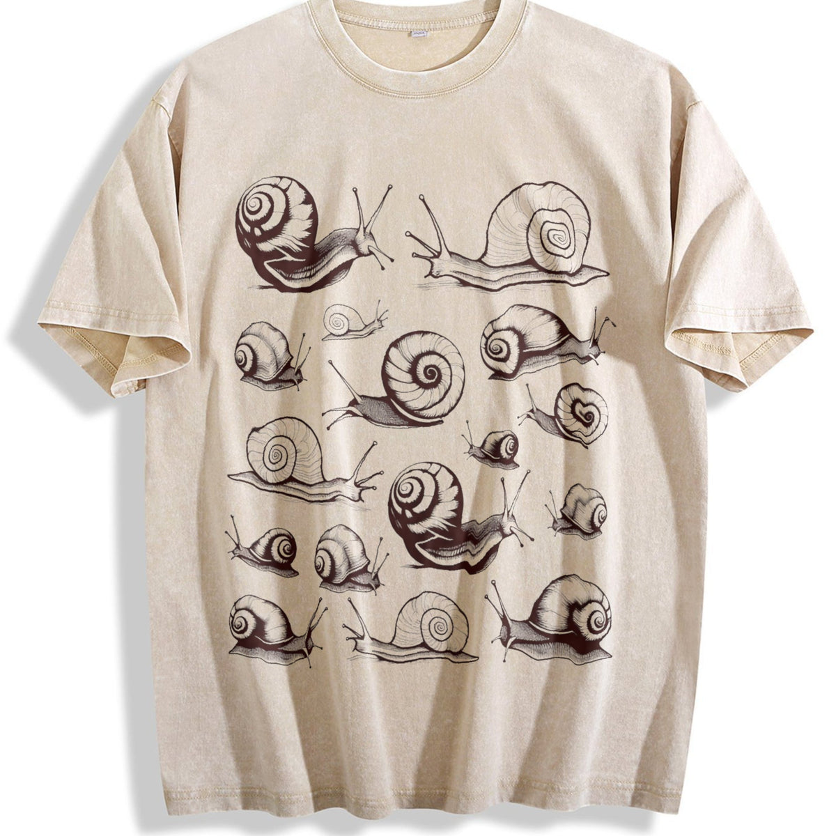 Snails Tattoo Vintage Washed T-Shirt product image 1