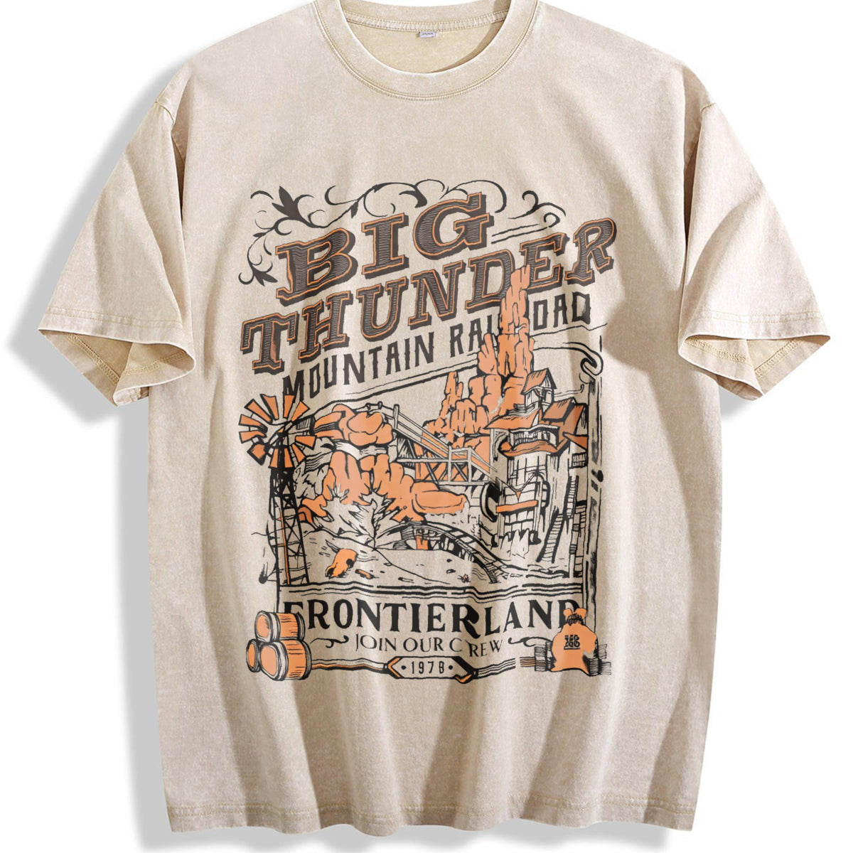 Big Thunder Mountain Railroad Vintage Washed T-Shirt product image 1