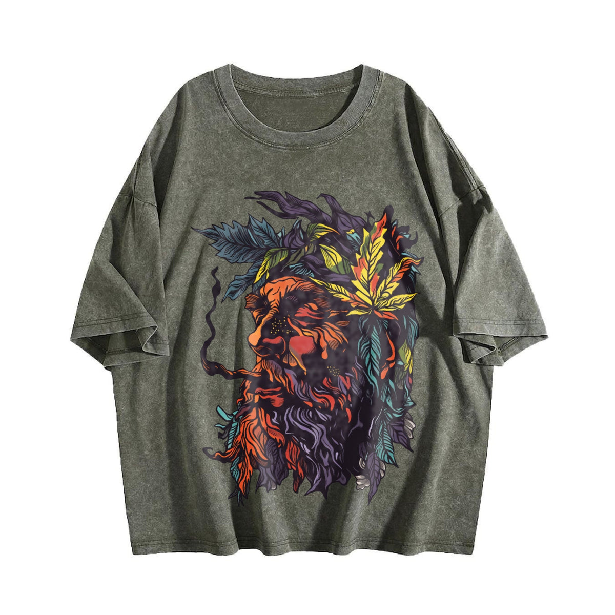 Dark Background Vintage Washed T-Shirt product image 4