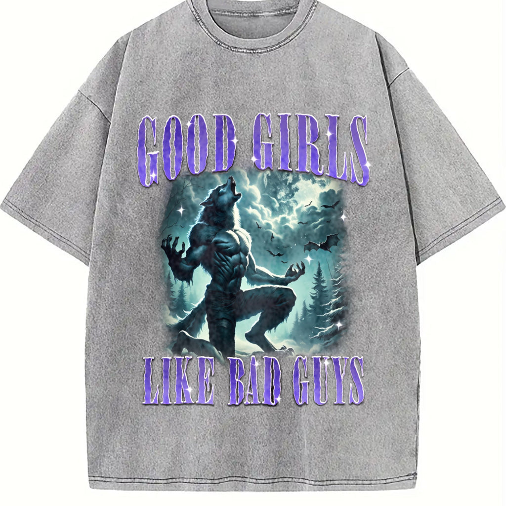 Good Girls Like Bad Guys 90s Vintage Washed T-Shirt product image 5