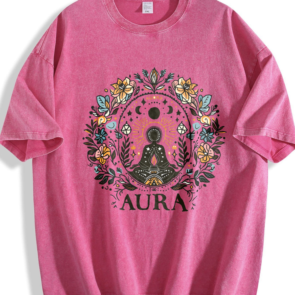 Summer A Bohemian Floral Vintage Washed T-Shirt product image 7