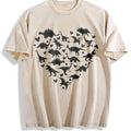 Heart-shaped Dinosaur Summer Vintage Washed T-Shirt product image 1