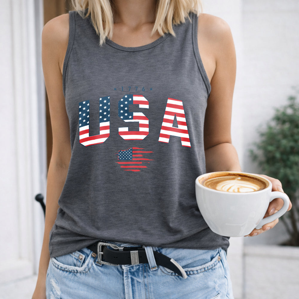 The Theme Of Independence Day In The United States Women's Tank Top