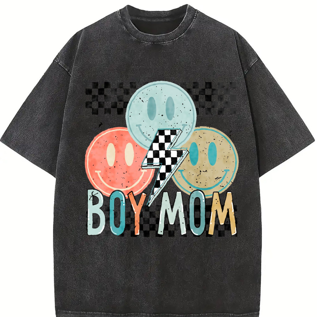 Boy Mom Vintage Washed T-Shirt product image 2