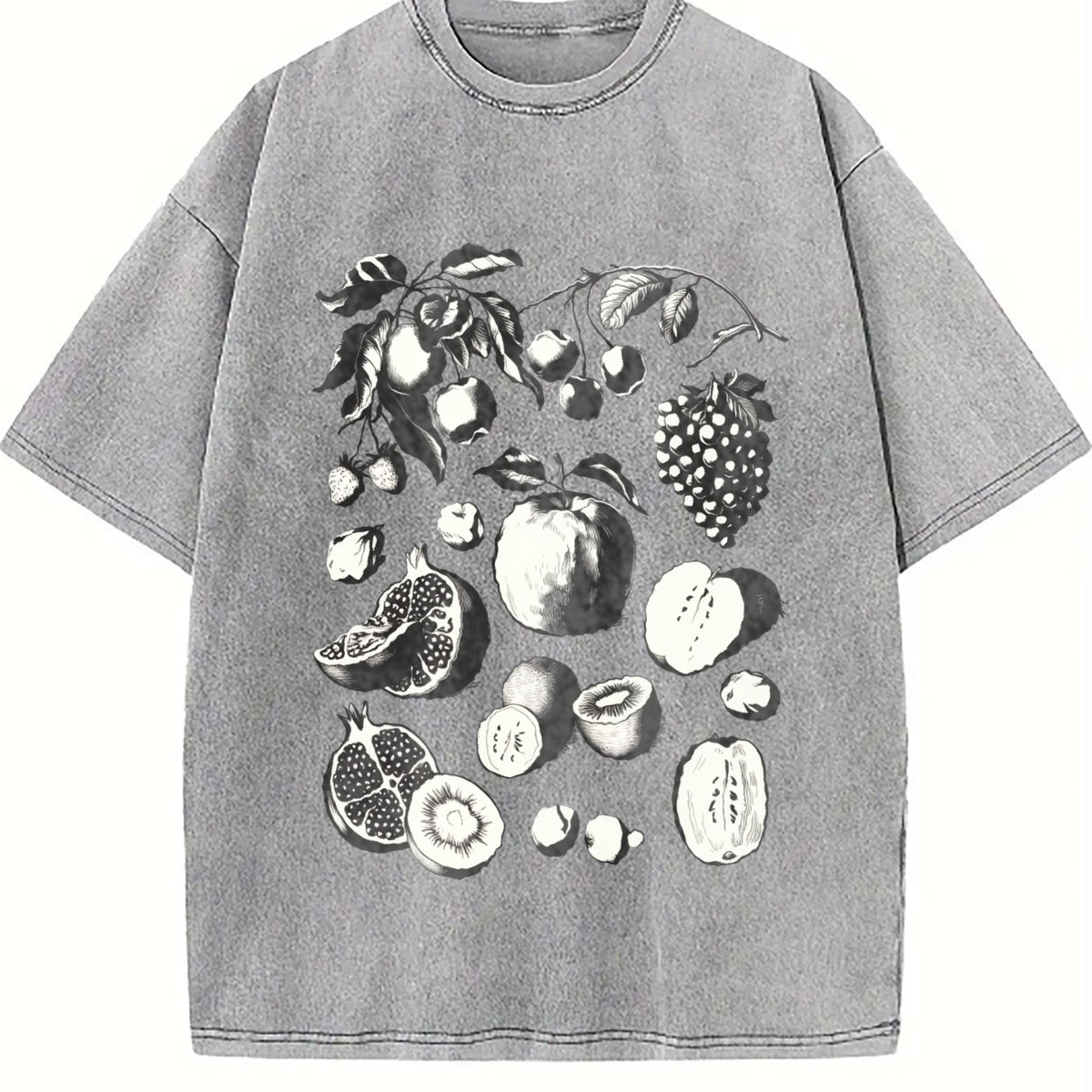 Fruits And Berries 90s Tattoo Vintage Washed T-Shirt product image 5