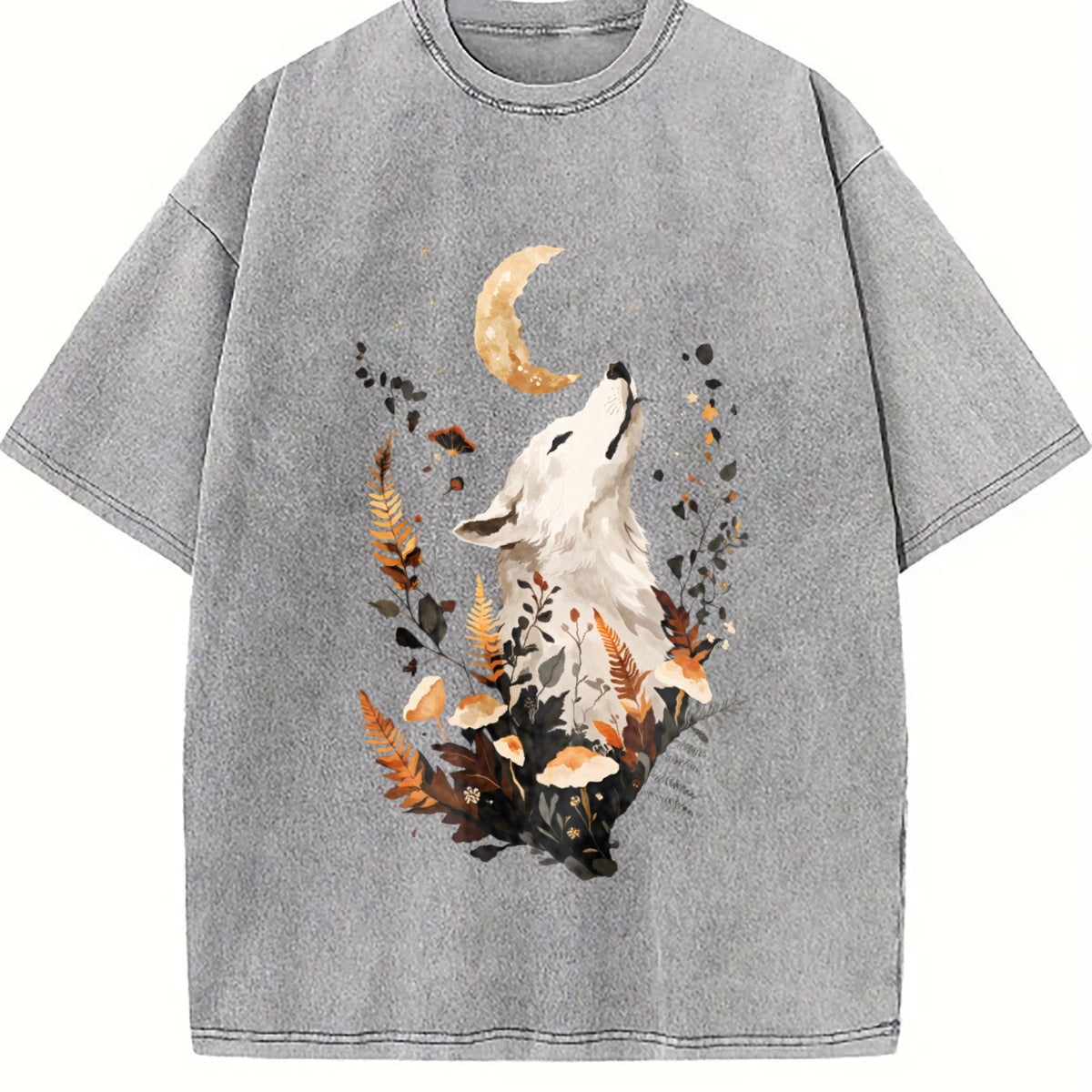Looking Up Noble White Fox Vintage Washed T-Shirt product image 5