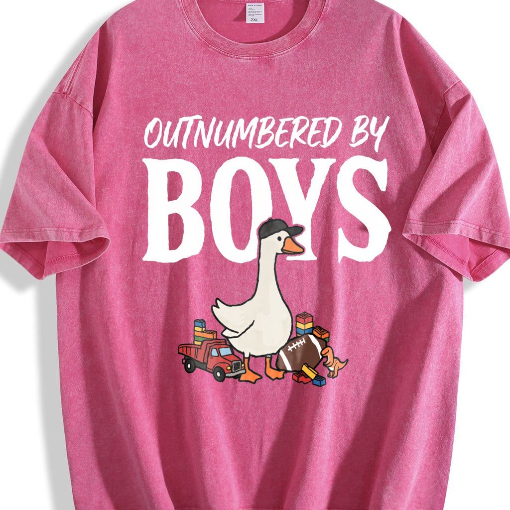 Silly Goose Boy Mom Vintage Washed T-Shirt product image 5