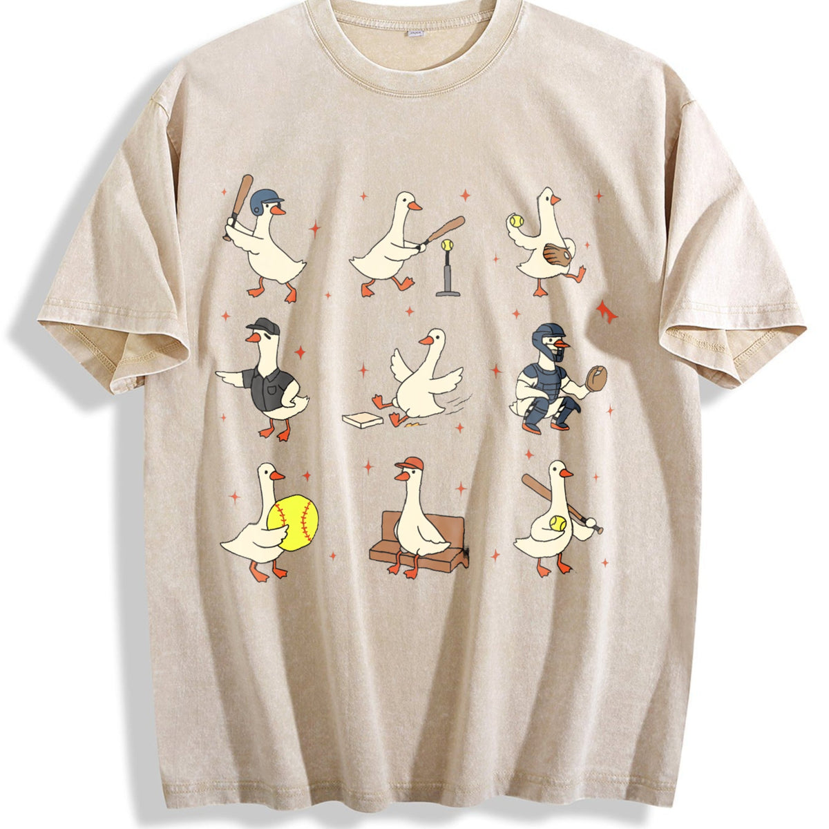 Silly Goose Softball Vintage Washed T-Shirt product image 1