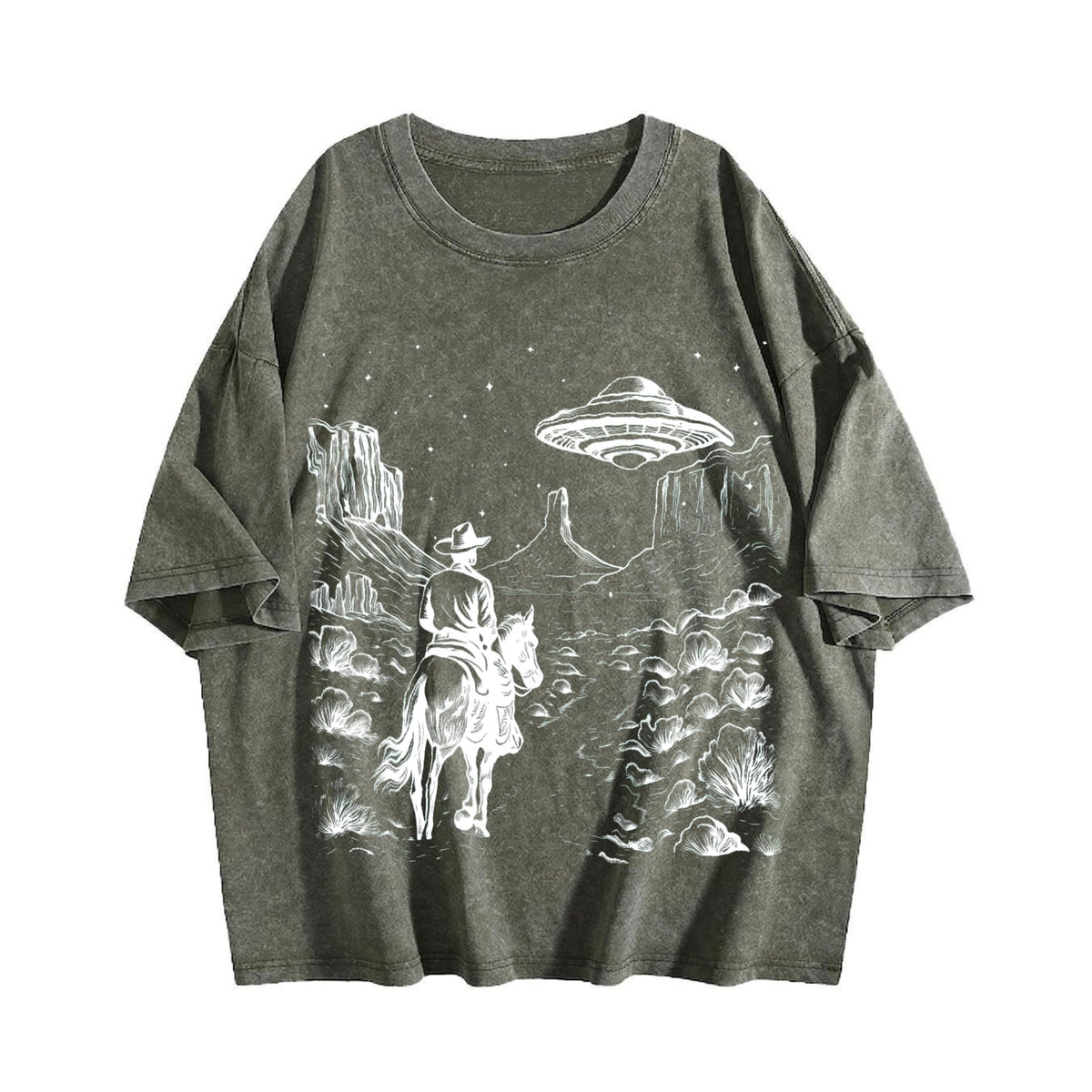 Cowboy Western 90s Vintage Washed T-Shirt product image 4