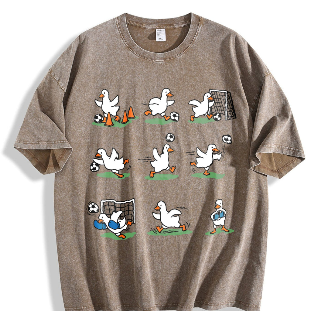 Funny Goose Soccer Vintage Washed T-Shirt product image 3