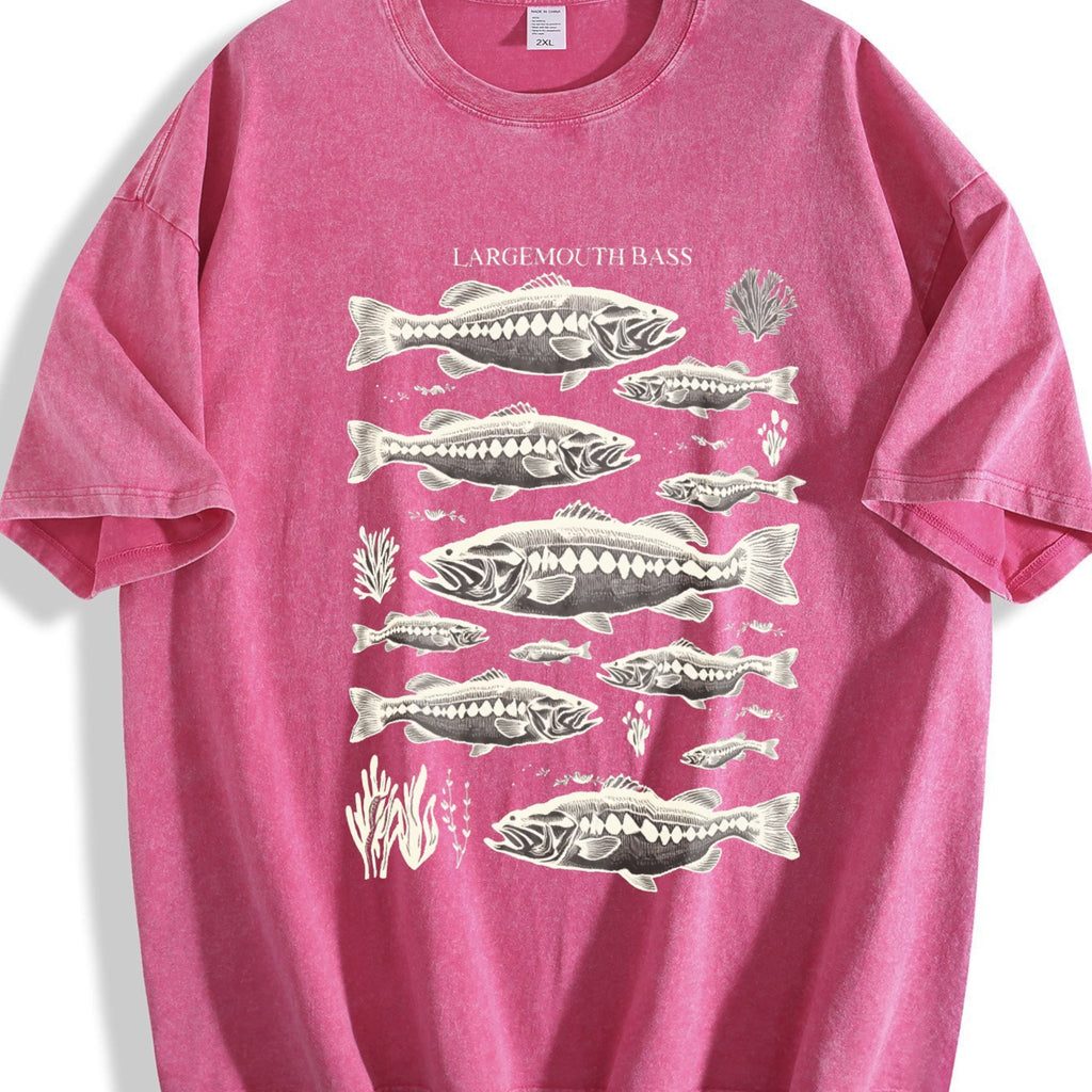 Largemouth Bass Fish 90s Vintage Washed T-Shirt product image 7