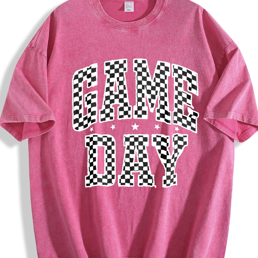 Football - Checkered With Logos Vintage Washed T-Shirt product image 7