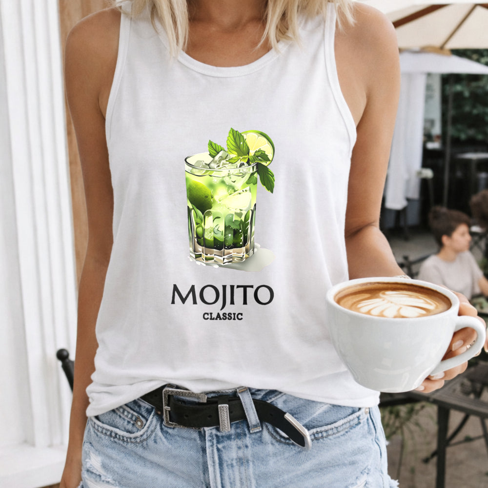 Mojito Letters & Cocktail Women's Tank Top
