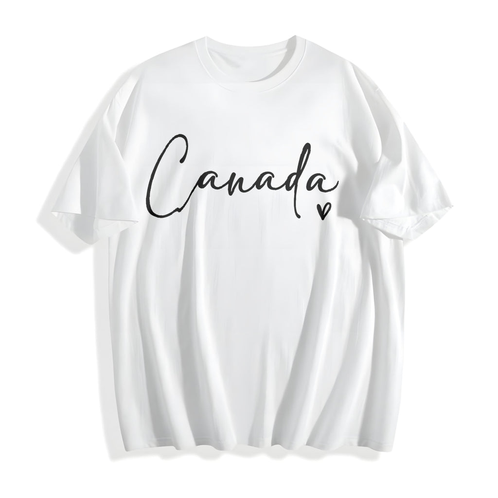 Letter Canada Summer Cotton T-Shirt product image 2