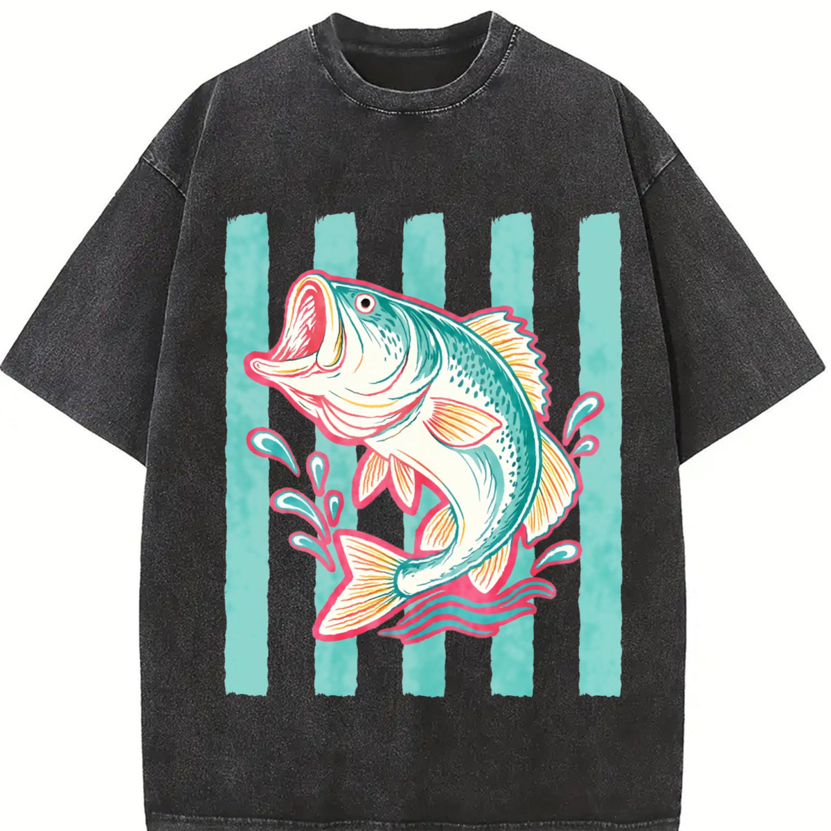Bass Fish Vintage Washed T-Shirt product image 2