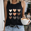 Cartoon Nine Hearts Women's Tank Top