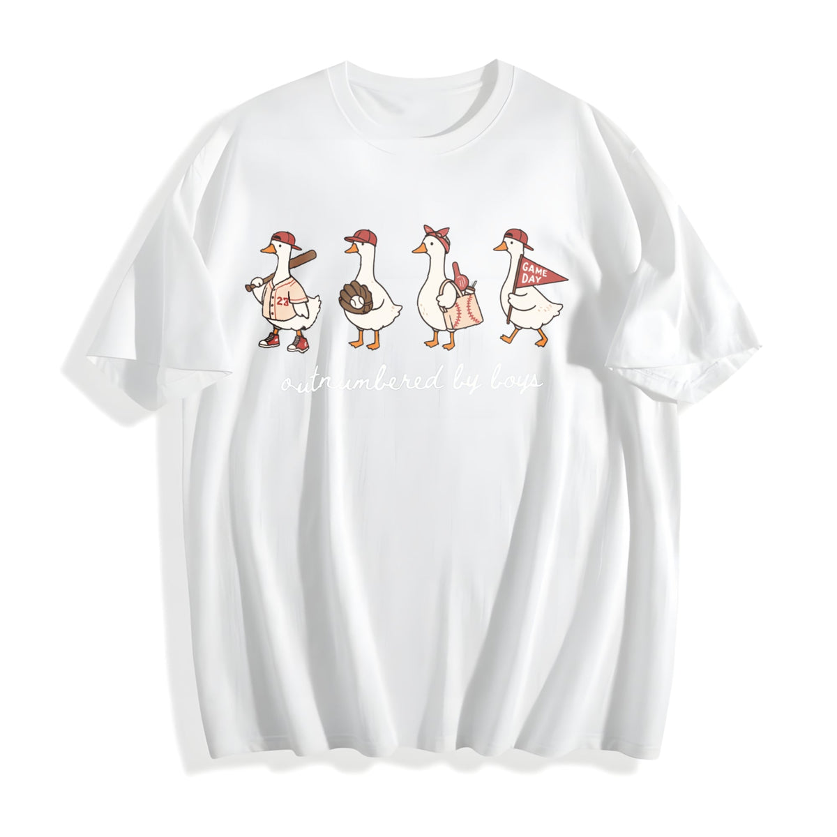 Outnumbered By Boys Cotton T-Shirt product image 2