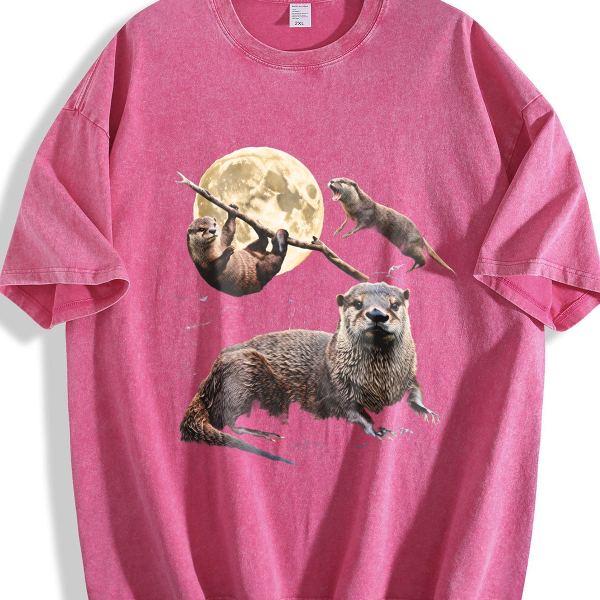 Otter Moon Vintage Washed T-Shirt product image 7