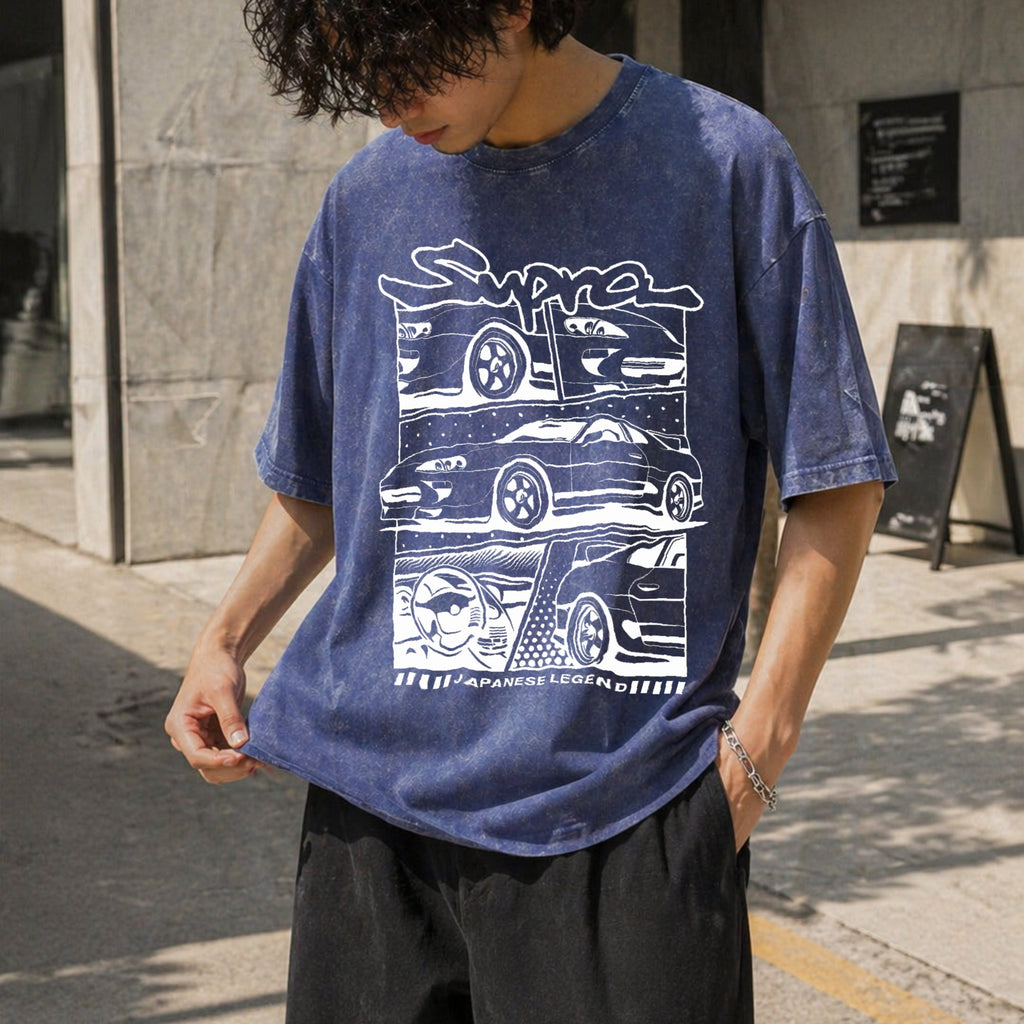 Japanese Legend Supra 90s Funny Good Vintage Washed T-Shirt product image 8