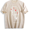 Dark Punk Of A Skeleton Hand Playing Poker Vintage Washed product image 1