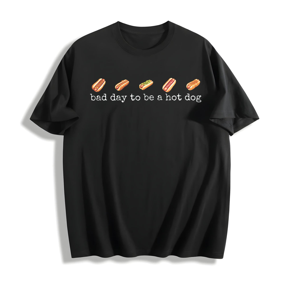 Bad Day To Be A Hotdog Cotton T-Shirt product image 1