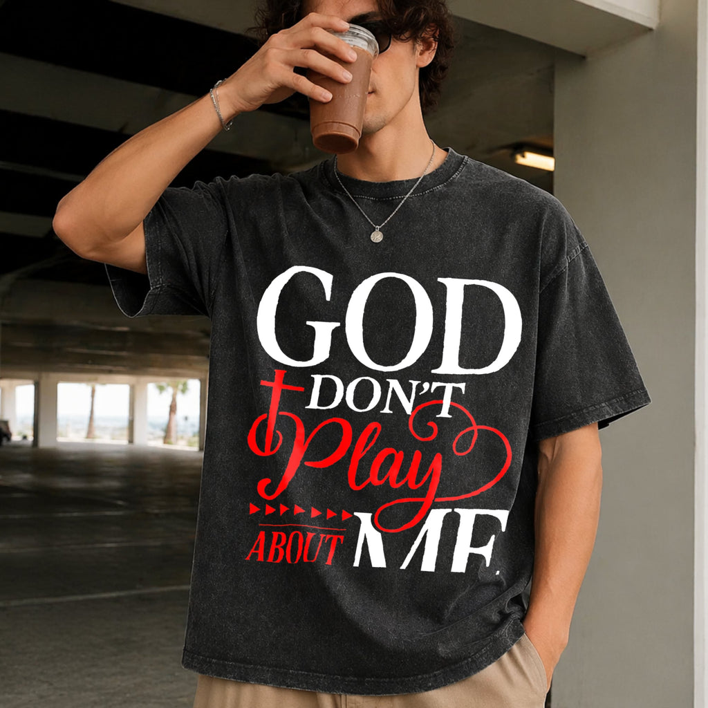God Dont Play About Me Inspirational Faith Christ Vintage product image 2