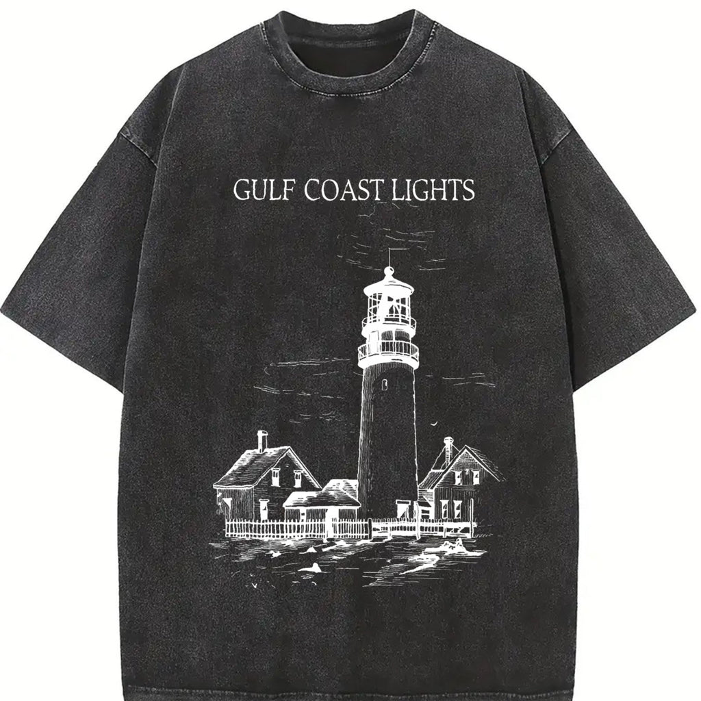 Gulf Coast Lights Vintage Washed T-Shirt product image 2