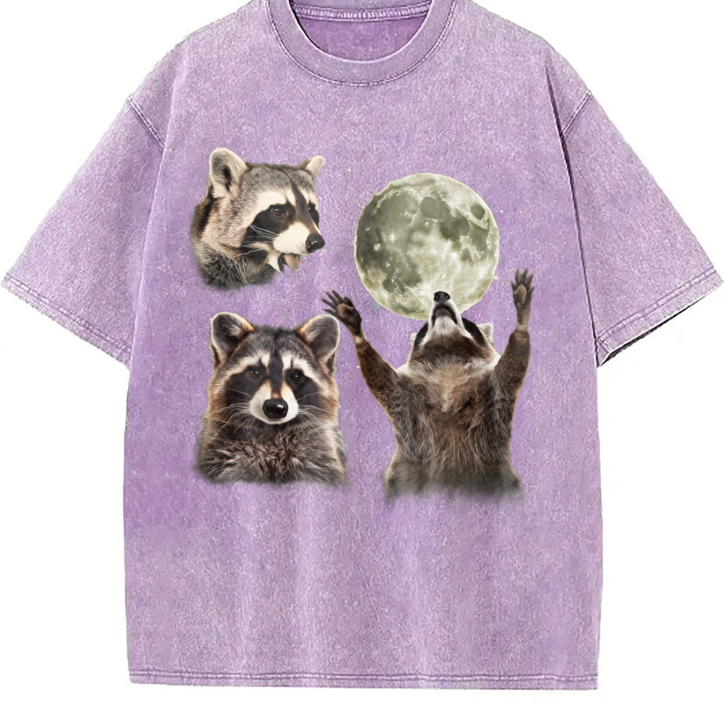 Three Raccoons 90s Vintage Washed T-Shirt product image 6