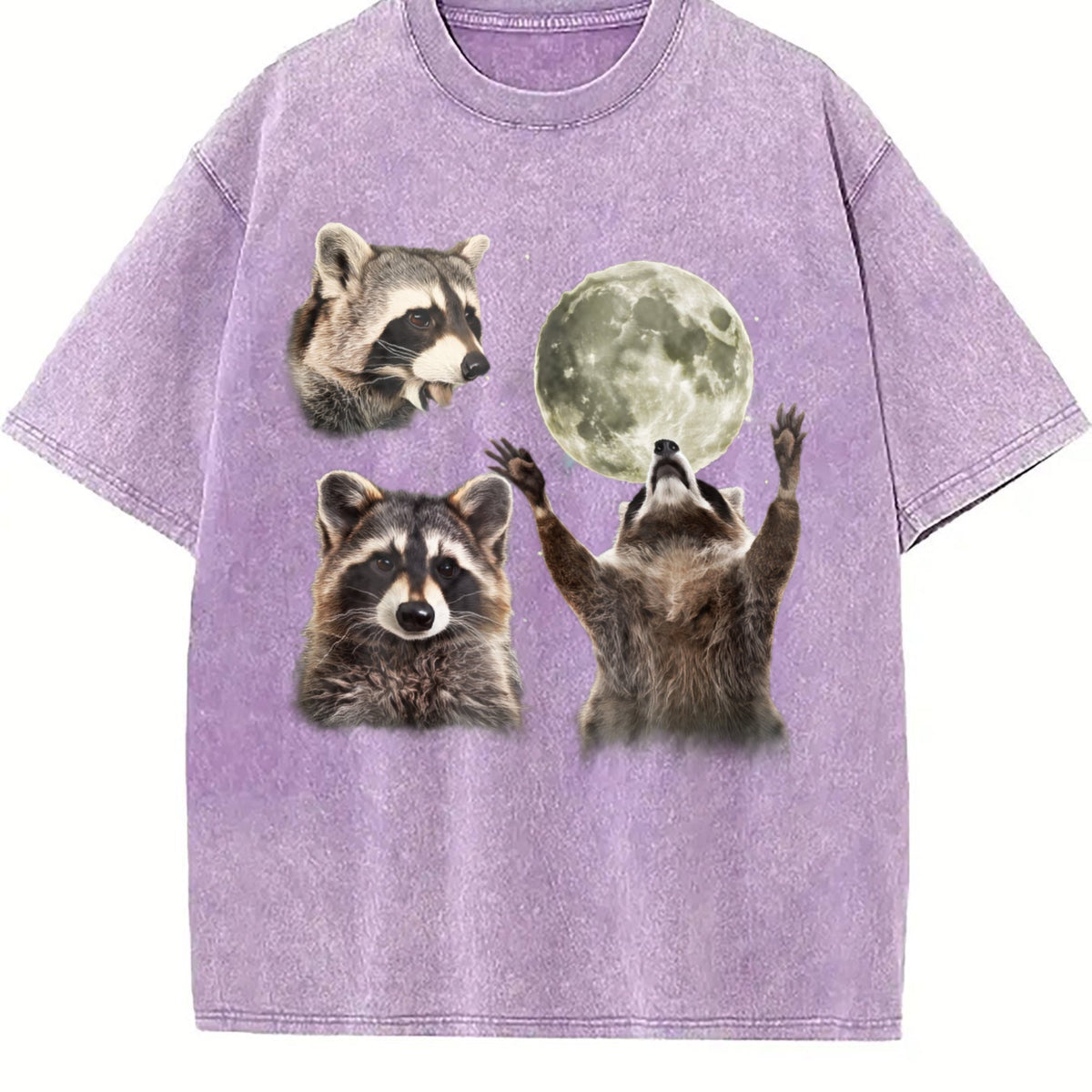 Three Raccoons 90s Vintage Washed T-Shirt product image 6