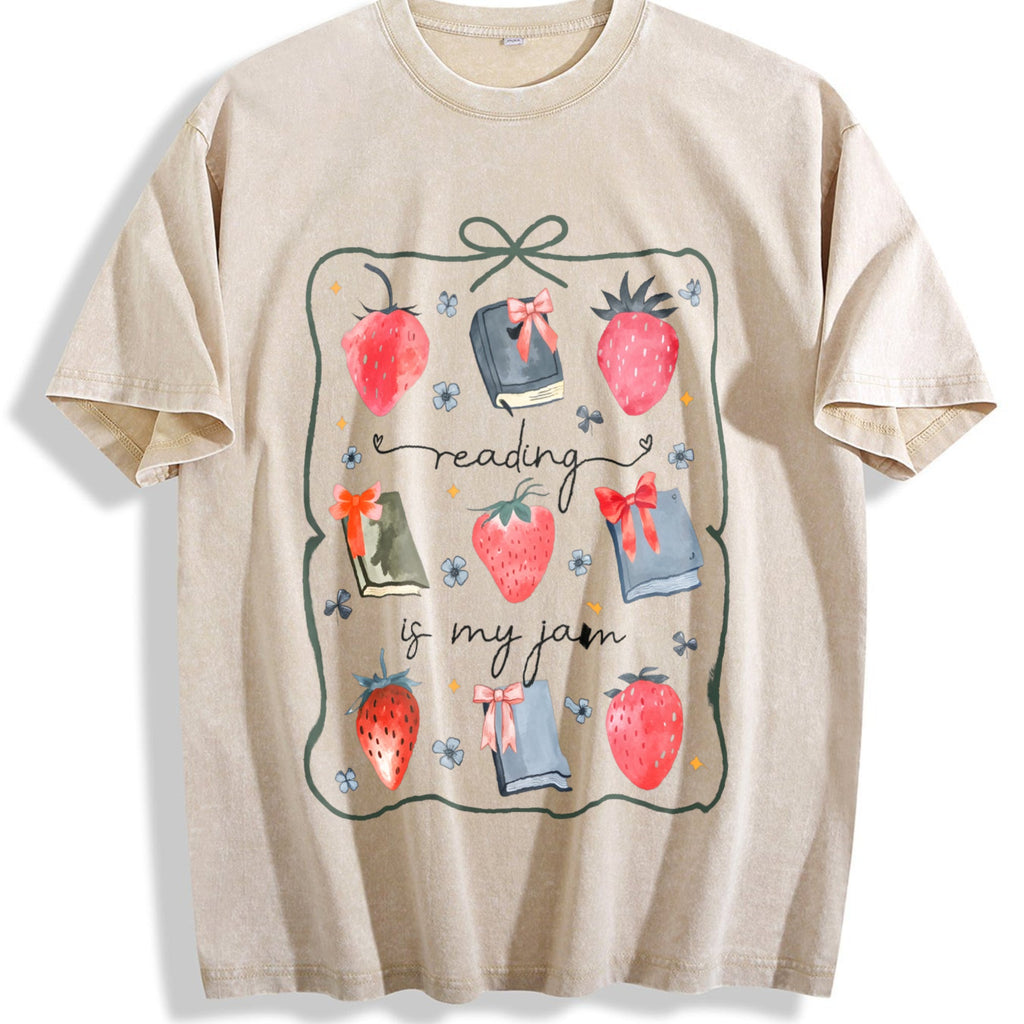 Reading Is My Jam St Patricks Vintage Washed T-Shirt product image 1
