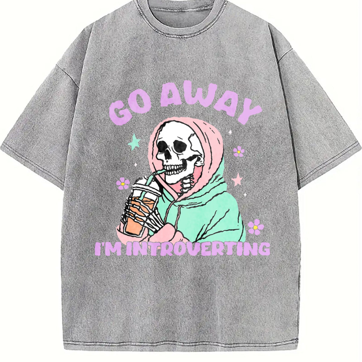 Funny Introvert Go Away I'm In A Social Panic - Vintage product image 4